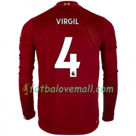 Levné Liverpool Virgil van Dijk 4 Domácí Fotbalové dresy 2019/20 Dlouhý Rukáv